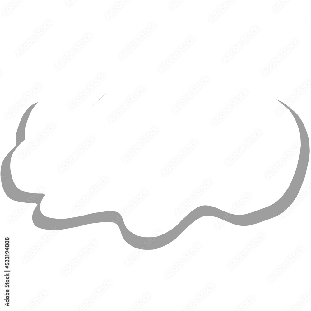 Fototapeta premium Illustration white cloud on white background 