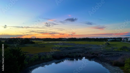 sunrise over the marsh