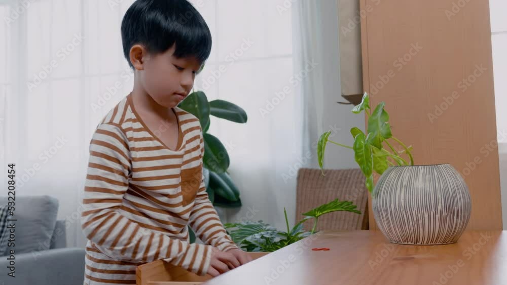 4K, Cute Asian boy opening drawers of bedroom cabinets to find toys to play with. boy stood in cupboard, Find toys plastic letters to prepare to be used as words to enhance knowledge in school age. 4K, Cute Asian boy opening drawers of bedroom cabinets to find toys to play with. boy stood in cupboard, Find toys plastic letters to prepare to be used as words to enhance knowledge in school age.