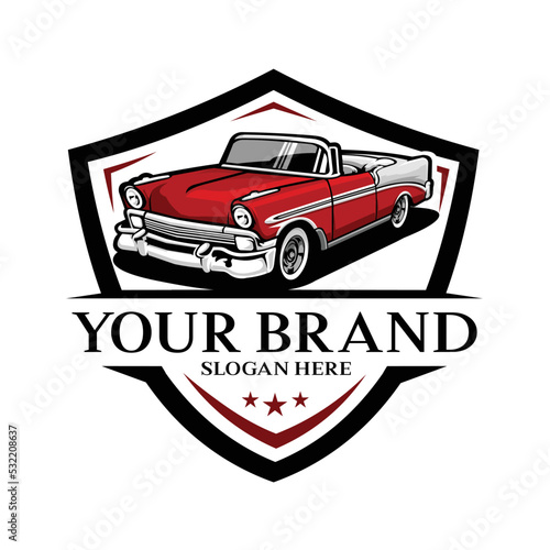Car Garage Mechanic Dealership Concept Ready Made Logo Vector Isolated