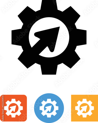 Productivity Gear Arrow Icon