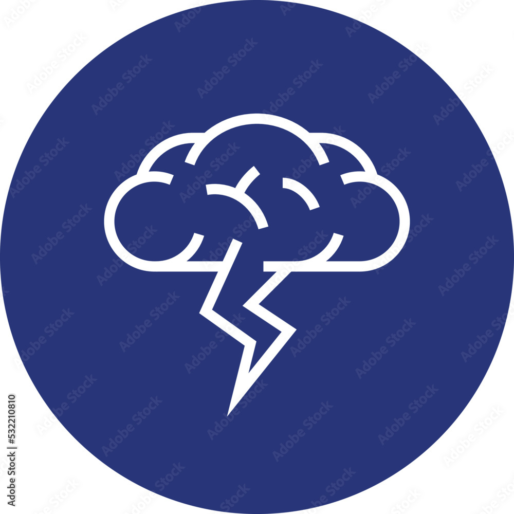 Brainstorm Problem Solving Outline Icon Brainstorm Problem Solving Outline Icon