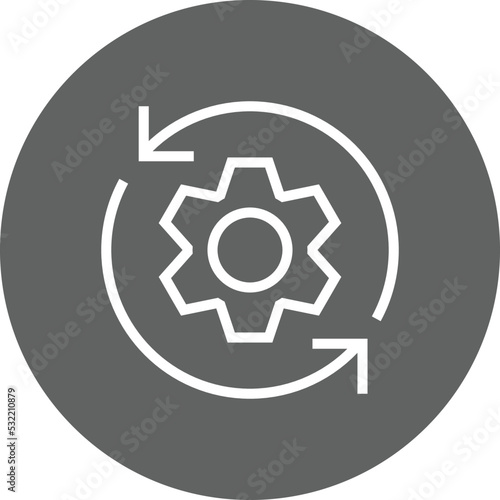 Functionality Gear Operations Outline Icon