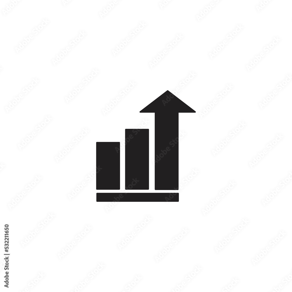 illustration vector graphic of business graph with arrow. perfect for progress, finance, diagram presentasion, etc. illustration vector graphic of business graph with arrow. perfect for progress, finance, diagram presentasion, etc.