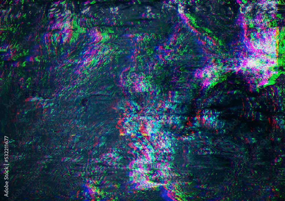Obraz premium abstract distorted glitch texture