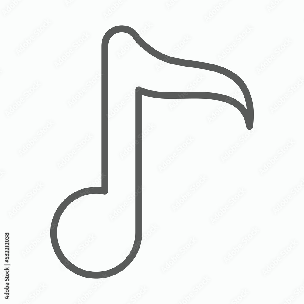 music note icon, note vector, music illustration music note icon, note vector, music illustration