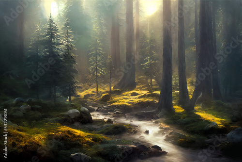 Beautiful fantasy landscape