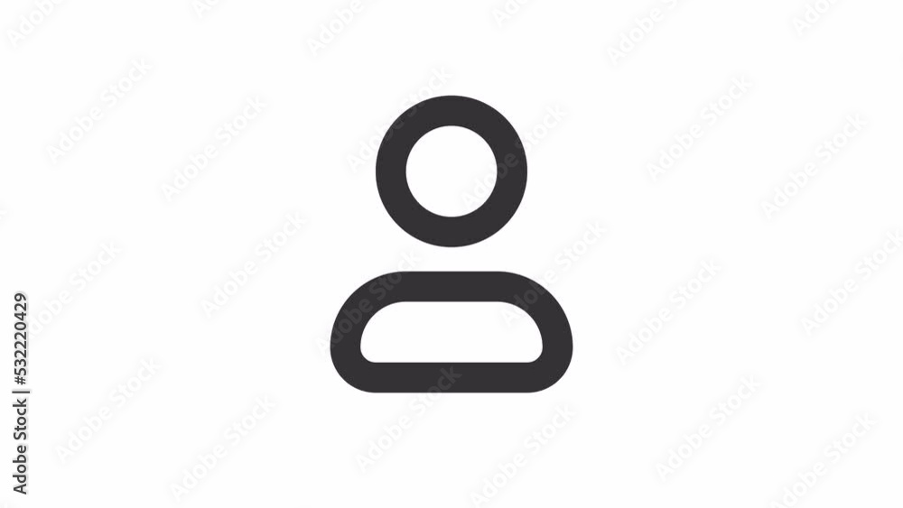 Animated contact linear ui icon. Profile page. Address book. Seamless loop 4k video with alpha channel on transparent background. Outline isolated user interface element motion graphic animation Animated contact linear ui icon. Profile page. Address book. Seamless loop 4k video with alpha channel on transparent background. Outline isolated user interface element motion graphic animation