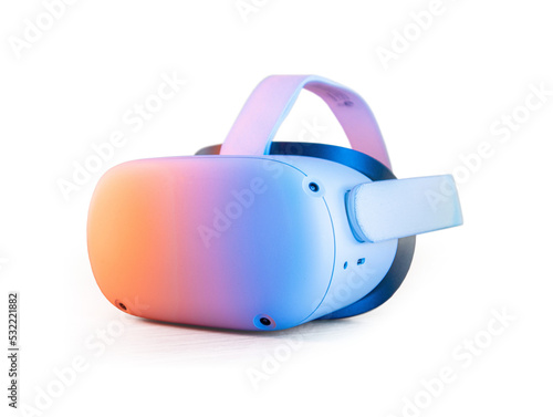 Isolated Virtual reality VR Glasses photo