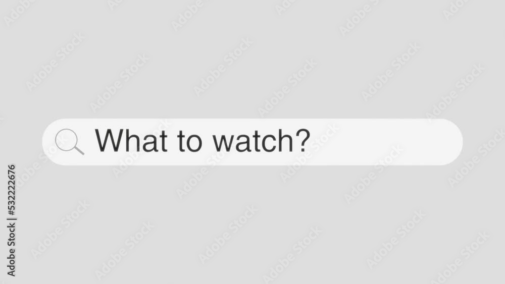 What to watch search bar 3d rendering animation What to watch search bar 3d rendering animation