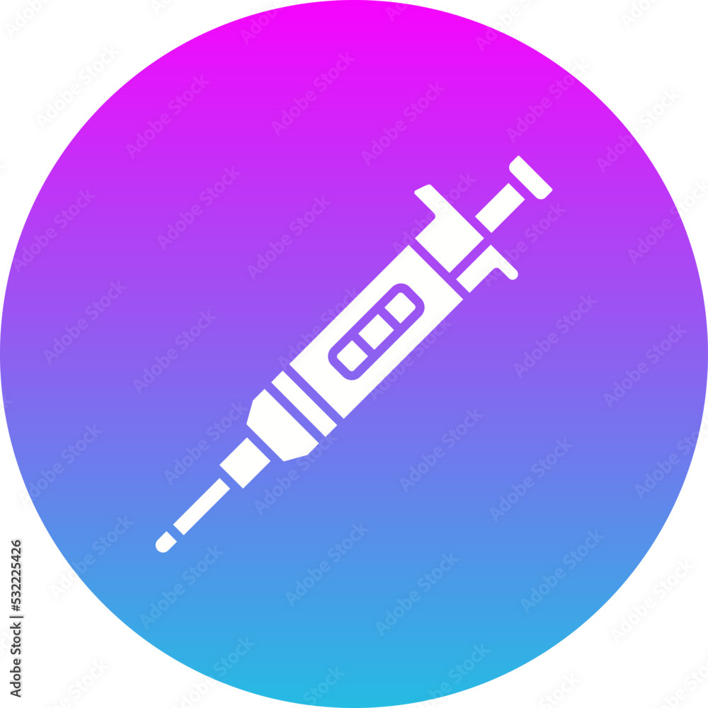 Pipette Gradient Circle Glyph Inverted Icon Pipette Gradient Circle Glyph Inverted Icon