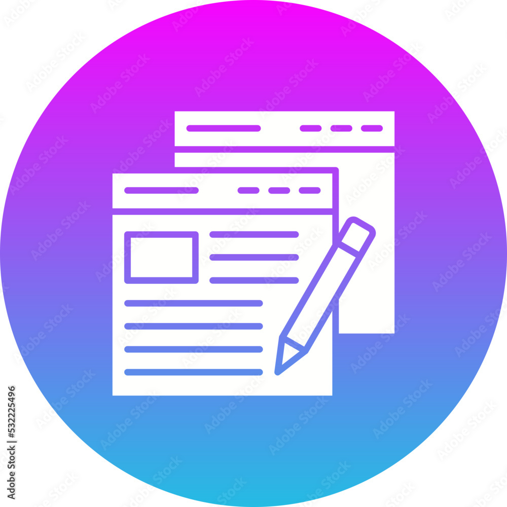 Content Gradient Circle Glyph Inverted Icon Content Gradient Circle Glyph Inverted Icon