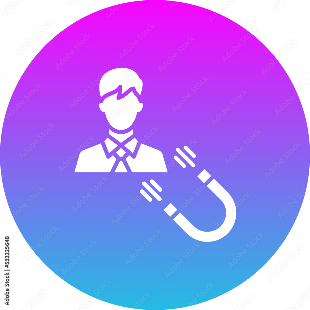 User Engagement Gradient Circle Glyph Inverted Icon User Engagement Gradient Circle Glyph Inverted Icon