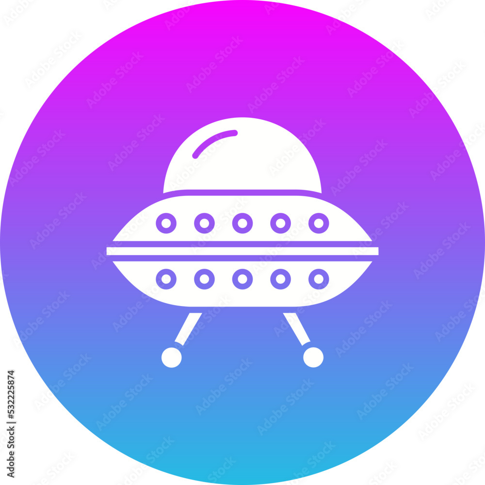 Sci Fi Gradient Circle Glyph Inverted Icon Sci Fi Gradient Circle Glyph Inverted Icon
