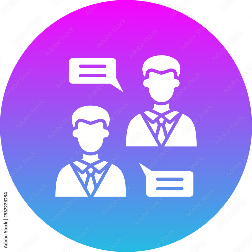 Chatting Gradient Circle Glyph Inverted Icon Chatting Gradient Circle Glyph Inverted Icon