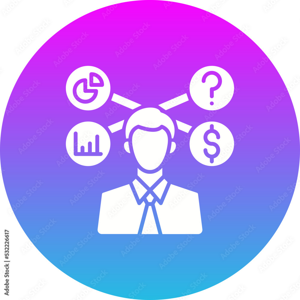 Skills Gradient Circle Glyph Inverted Icon Skills Gradient Circle Glyph Inverted Icon