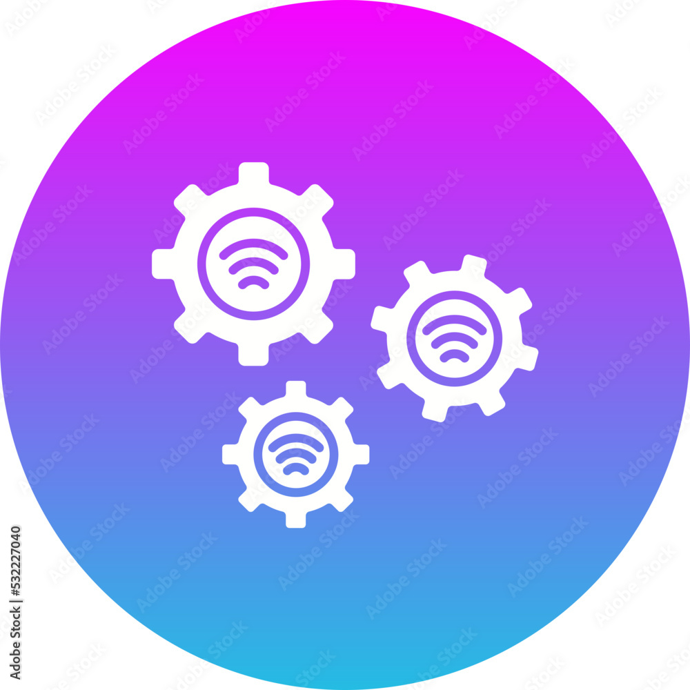 Setting Gradient Circle Glyph Inverted Icon Setting Gradient Circle Glyph Inverted Icon