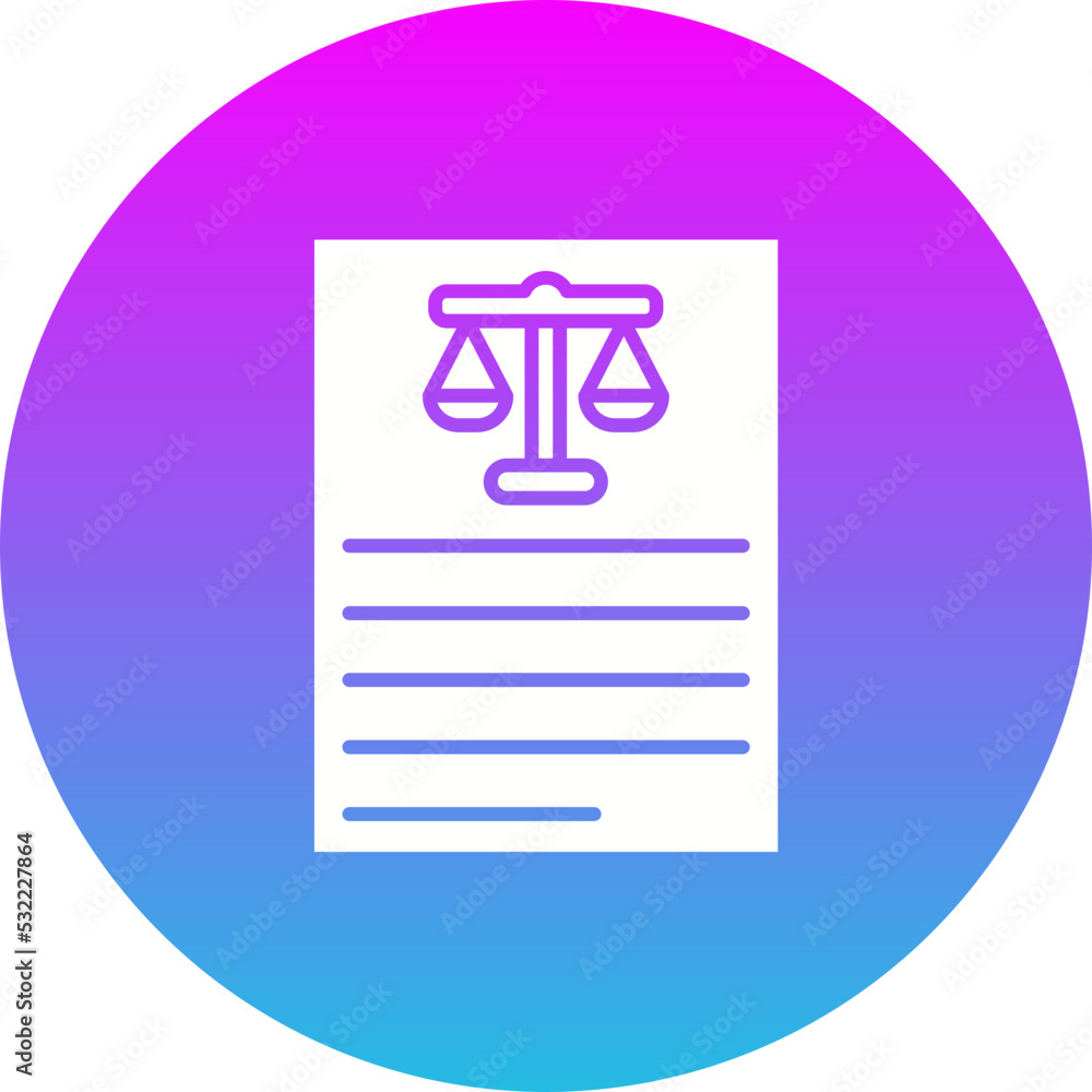 Document Gradient Circle Glyph Inverted Icon Document Gradient Circle Glyph Inverted Icon