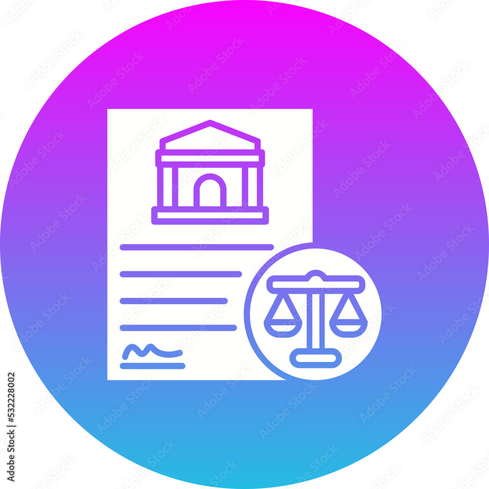 Legislation Gradient Circle Glyph Inverted Icon Legislation Gradient Circle Glyph Inverted Icon