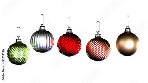 very nice baubles ion a transparent background