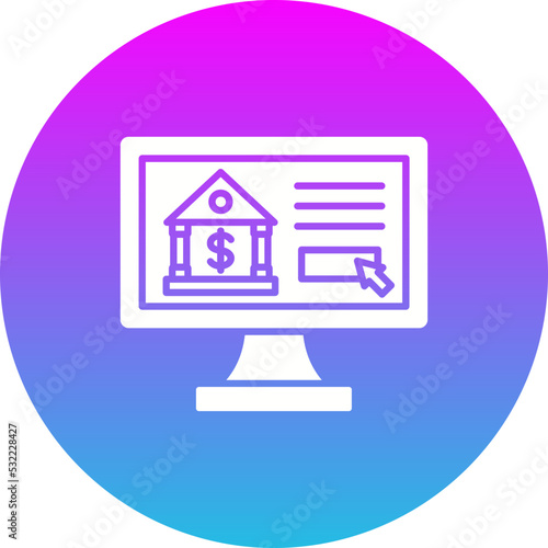 Wallpaper Mural Online Banking Gradient Circle Glyph Inverted Icon Torontodigital.ca