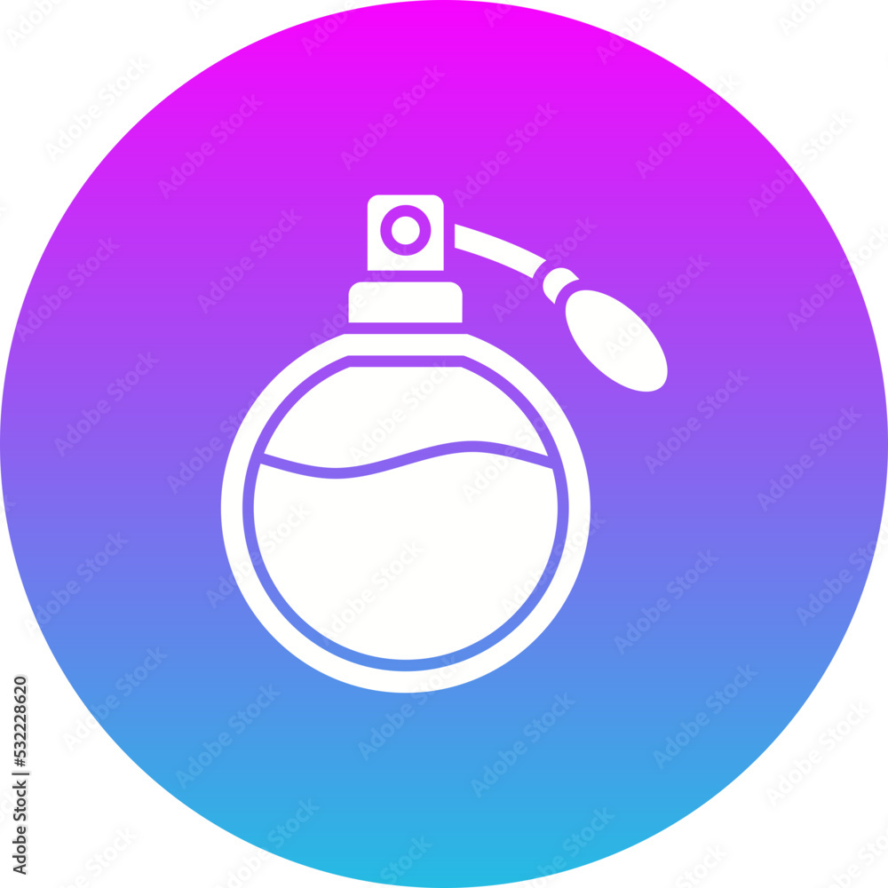 Perfume Gradient Circle Glyph Inverted Icon Perfume Gradient Circle Glyph Inverted Icon