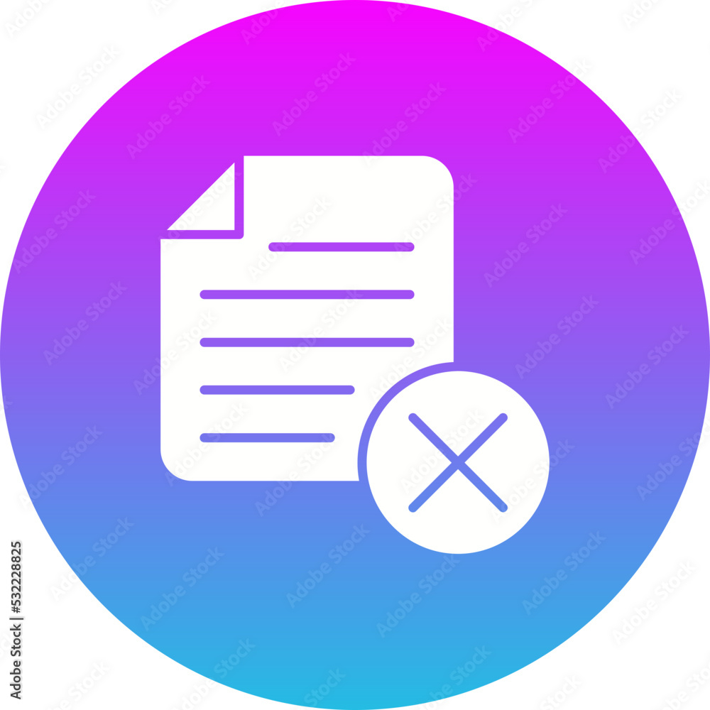 Delete Gradient Circle Glyph Inverted Icon Delete Gradient Circle Glyph Inverted Icon