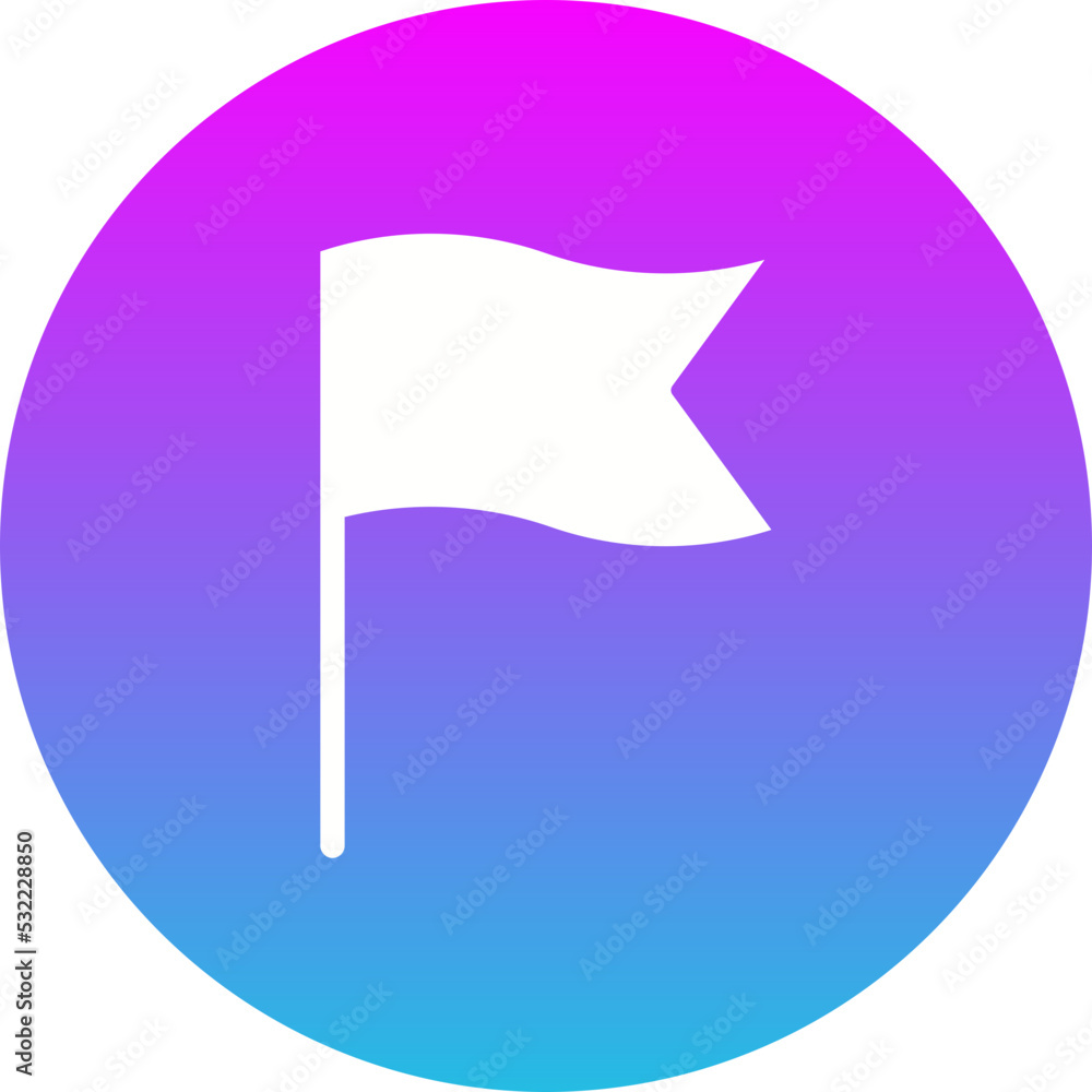 Goal Gradient Circle Glyph Inverted Icon Goal Gradient Circle Glyph Inverted Icon