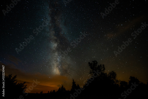 Milky Way in south of France in Cevennes Natural Park.
