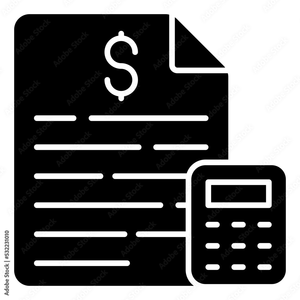 A premium download icon of financial calculation A premium download icon of financial calculation