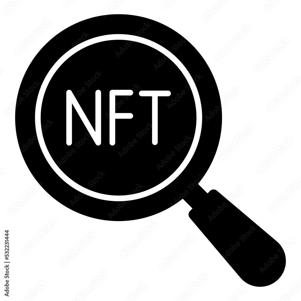 An icon design of search nft An icon design of search nft