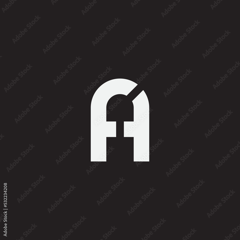 FA monogram logo template. Monogram logo. FA monogram logo template. Monogram logo.