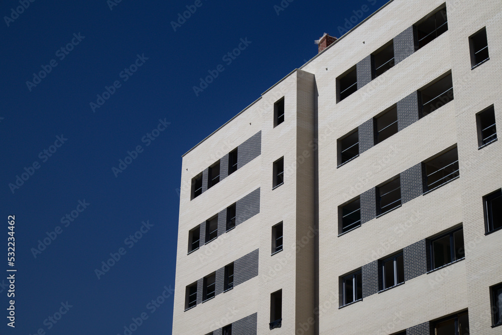 Fototapeta premium Image of a building under construction for homes and offices