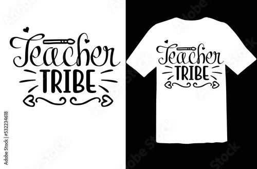 Teacher tribe svg design
