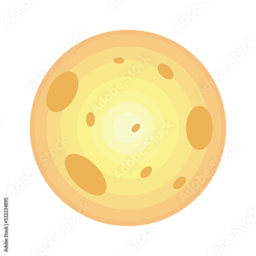 yellow full moon