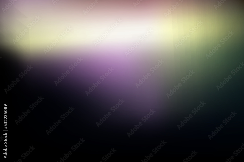 Rainbow highlights on a black background.Glare or reflection from water and glass.Glittering particles for social media backgrounds, product presentations, photo shots. Rainbow highlights on a black background.Glare or reflection from water and glass.Glittering particles for social media backgrounds, product presentations, photo shots.