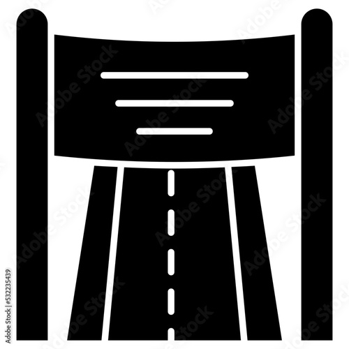 A premium download icon of highway 