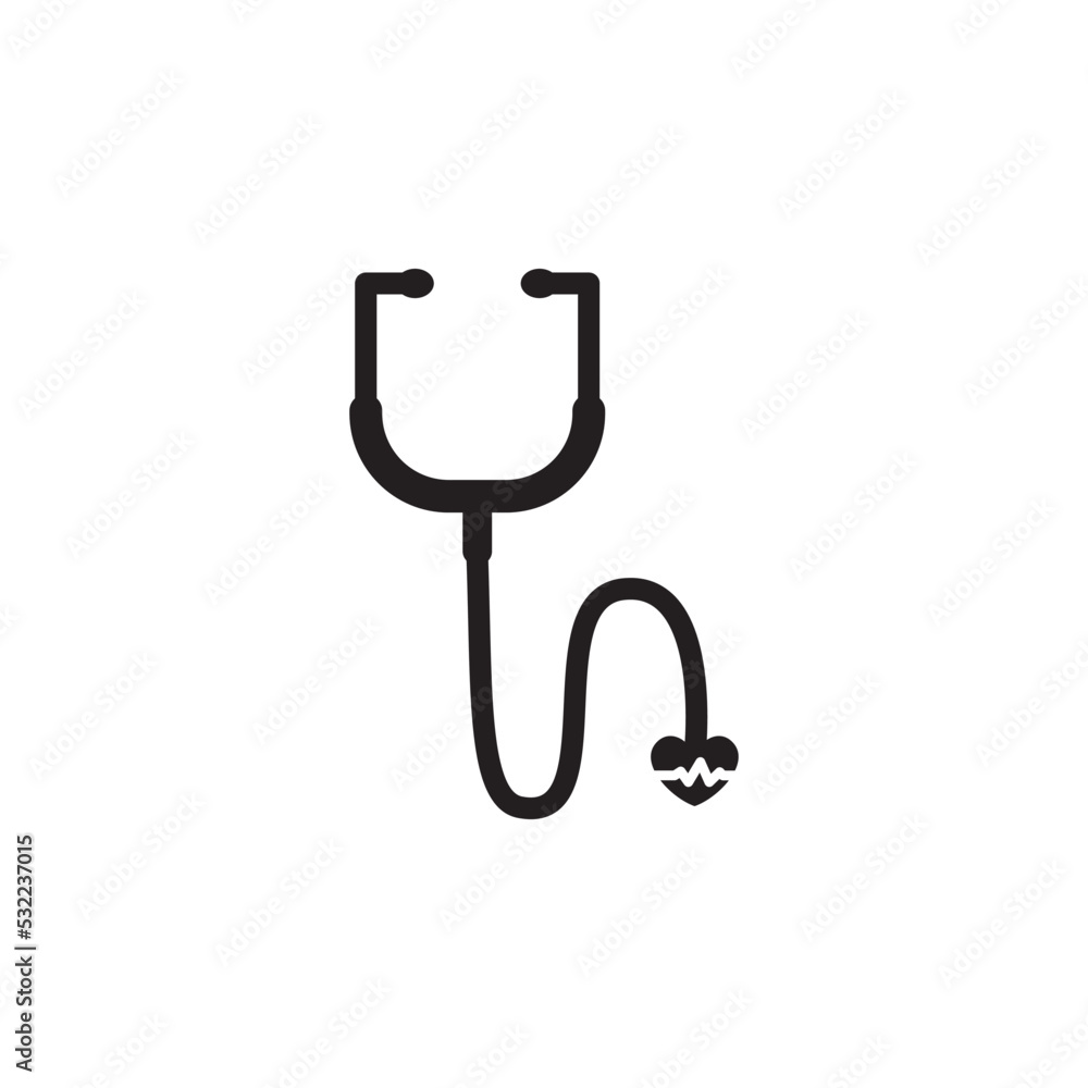 Sthetoscope Medical Icon Vector Illustration Sthetoscope Medical Icon Vector Illustration