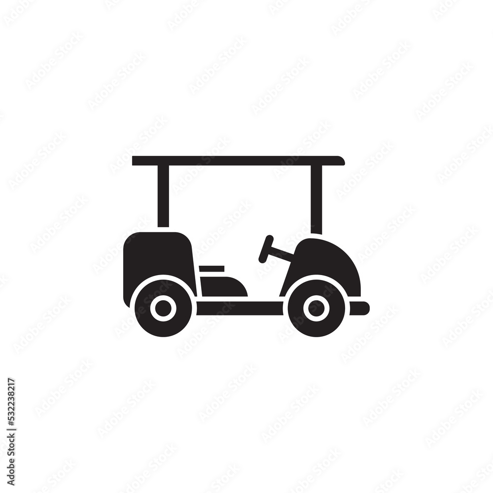 golf cart vector for website symbol icon presentation