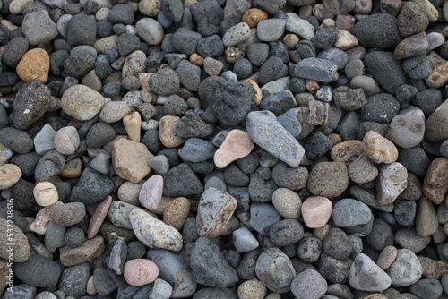 Canvas Print stones on the beach