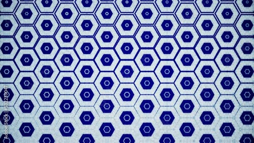 模様が万華鏡のように変化する映像、ループ素材