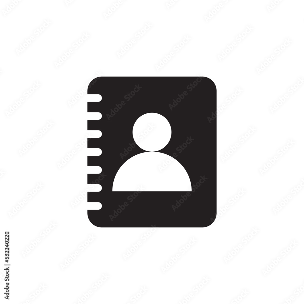 Addres Book Icon Vector Illustration Addres Book Icon Vector Illustration