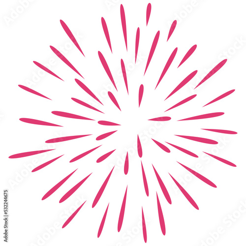 pink fireworks explosion
