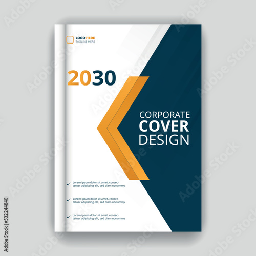 Elegant yellow business annual report template