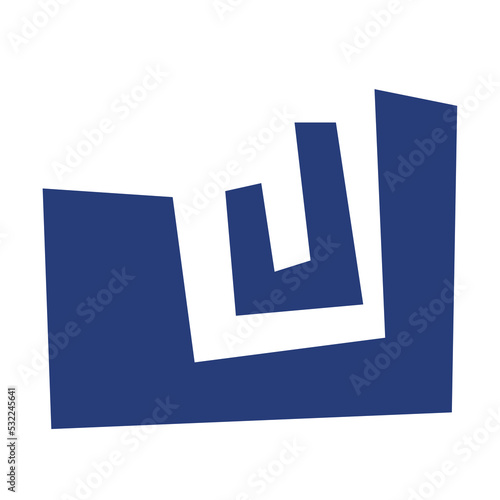Blue abstract symbol. Colourful icon logo on white background. Free Download Blue abstract symbol. Colourful icon logo on white background. - GFXLoad