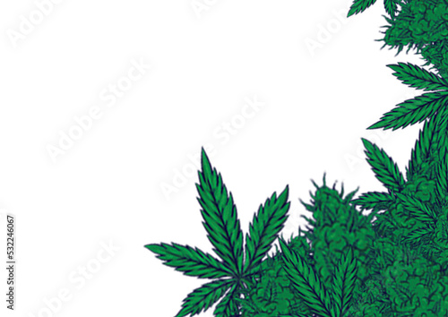 cannabis flower icon Classic Green Shape PNG