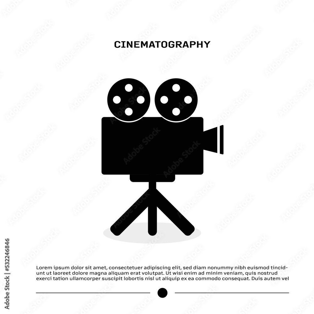 Retro cinema projector vector illustration Retro cinema projector vector illustration