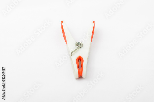 Clothespin isolated on white background. Clothes pin