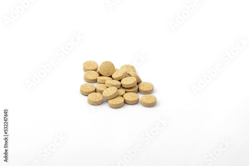 pills isolated on white