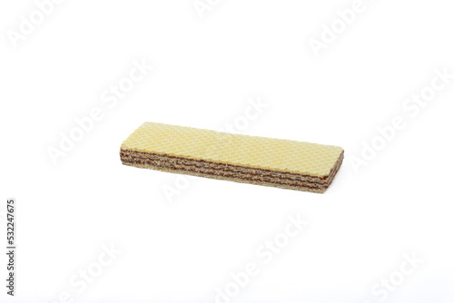Wafer isolated on white background. Sweets. waffle cookies